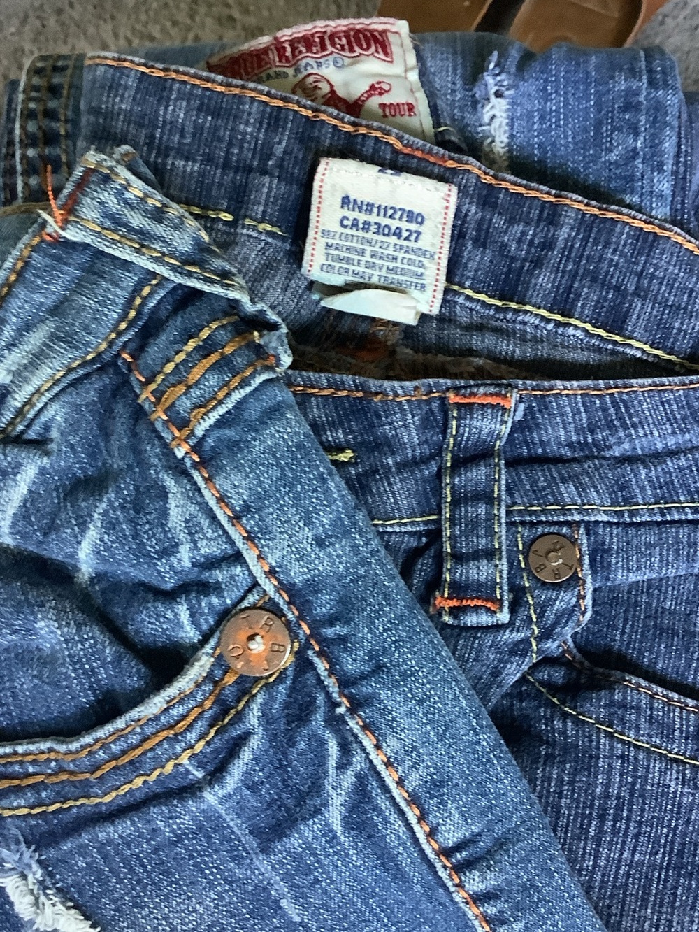 True Religion Denim, pair*2